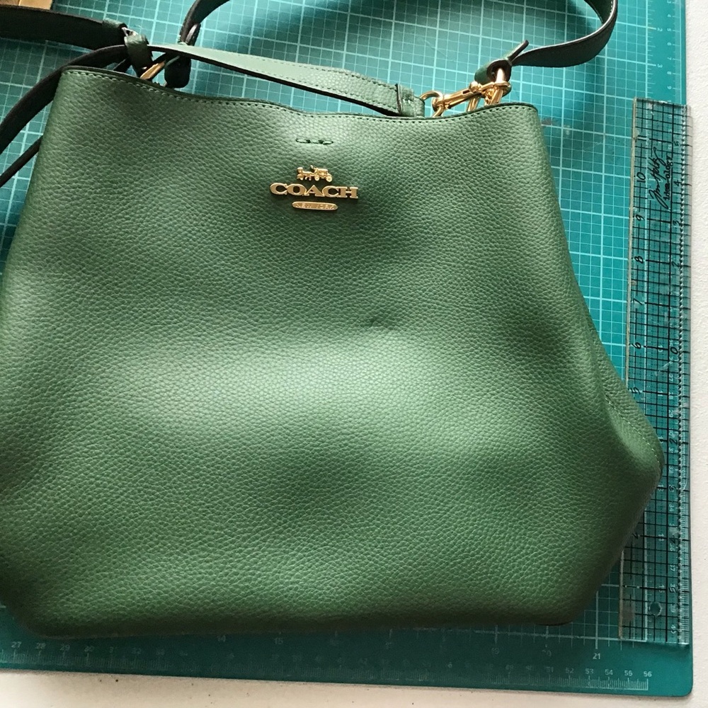 Coach Green Leather Crossbody Bag - Picture 3 of 5